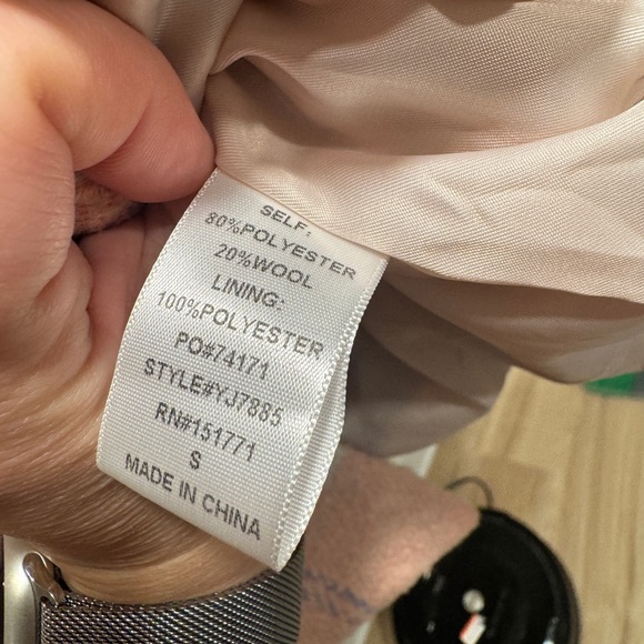 Le Lis Women's Pink Plaid Blazer - Picture 5 of 5